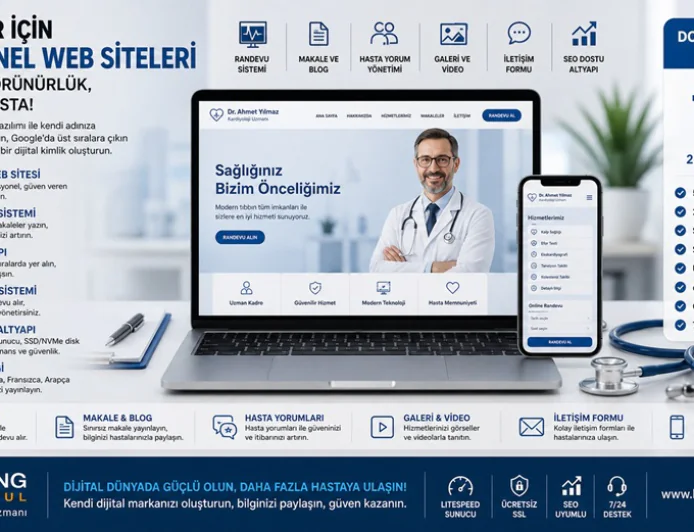 Doktorlar için dijital dönüşüm: Kendi adınıza profesyonel sağlık sitesi