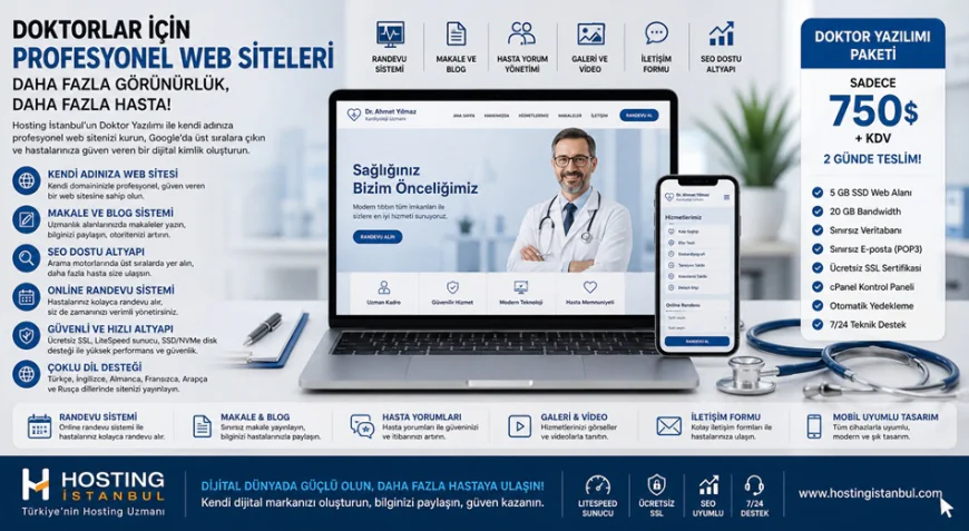 Doktorlar için dijital dönüşüm: Kendi adınıza profesyonel sağlık sitesi